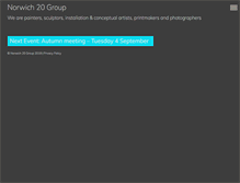 Tablet Screenshot of norwich20group.co.uk